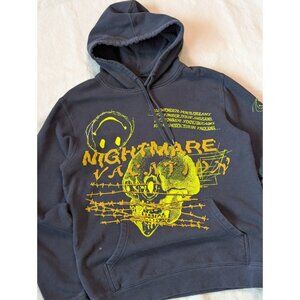 Rico Nasty Faded Black Nightmare HipHop Puff Graphic Official Merch Hoodie Med